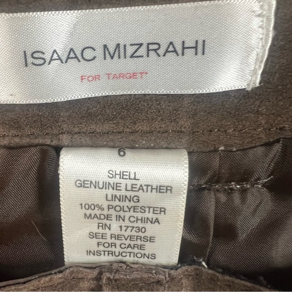 ISAAC MIZRAHI for Target | Suede Leather Skirt Size 6 - Picture 9 of 10